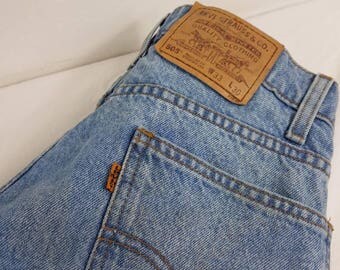 levis 505 orange tag distressed regular straight leg 33w x 30l