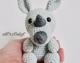 PDF Pattern altErMuligt's Baby Rhino approximately 11 cm