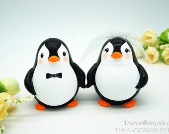 Penguin Wedding Cake Toppers-Love Bird Wedding Cake Toppers-Cheap Wedding Cake Toppers