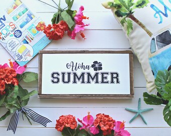 Tropical sign ~ Aloha Sign ~ Summer sign