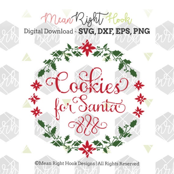 Download Cookies For Santa Plate SVG design Christmas svg winter