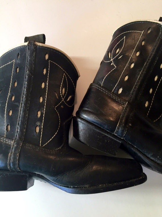 Vintage Kids Cowboy Boots Size 7 1/2 Sears