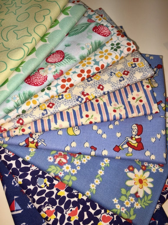 Fat Quarter Lot Quilt Fabric 1930s Repros Moda Aunt Grace