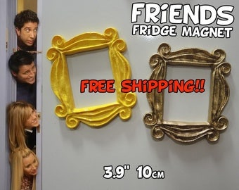 FRIENDS tv show frame FRIDGE MAGNET (3.9", 10cm) friends frame friends peephole frame door frame marco friends series tv magnet gift mom