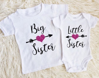 Big sister little sister outfits little sister onesie little sister shirt big sister onesie big sister shirt shirts for girls new baby girl