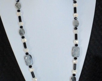 Black and grey necklace