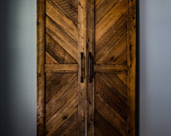 Cypress Chevron Barn Door(s)