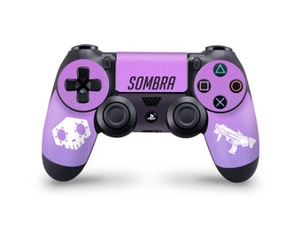 PS4 Overwatch Sombra controller skin wrap custom decal sticker