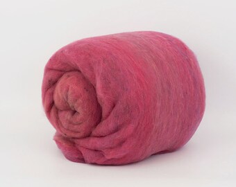 Lilac 24mic multi-color, 1.77oz (50gr)Carded Merino Wool For Felting And Needle Felting.