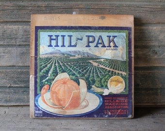Hil-Pak Brand wooden crate side