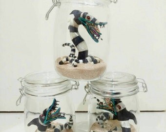 Beetlejuice Sandworm Pets in a Jar