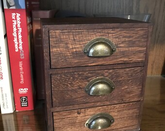 Vintage 3 Drawer Jewelry Box