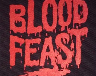 Blood Feast PATCH - canvas HORROR Gore, Herschell Gordon H.G. Lewis - cult, punk