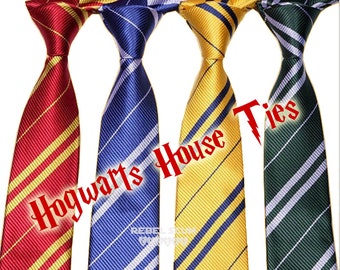 Harry Potter Hogwarts House Ties