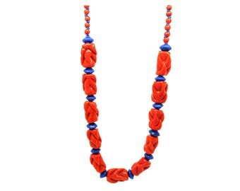 Vintage Art Deco Necklace | Beaded Necklace | Red Necklace | 1930s Necklace | Red Beaded Necklace | Art Deco Beads | Statement Necklace