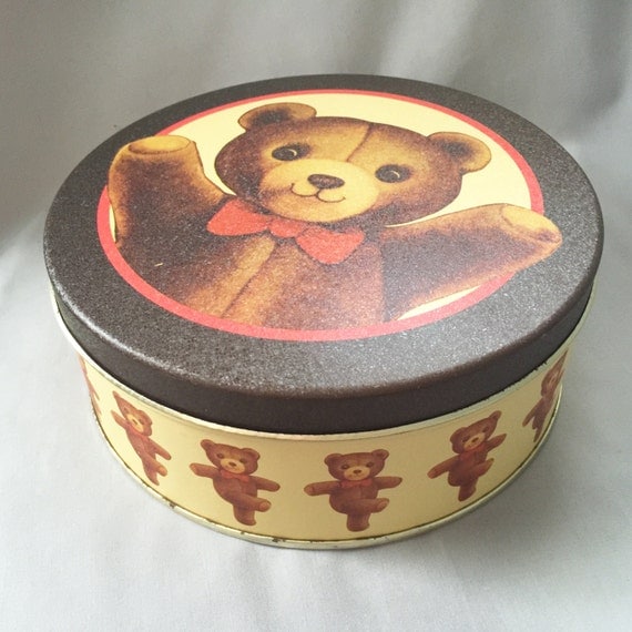 teddy bear in a tin