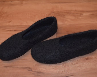Gr. 43/44: Felt slippers with LaTeX sole