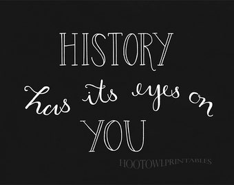 History has its eyes | Etsy