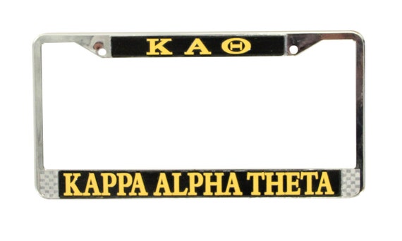Black Alpha Kappa Alpha License Plate 40