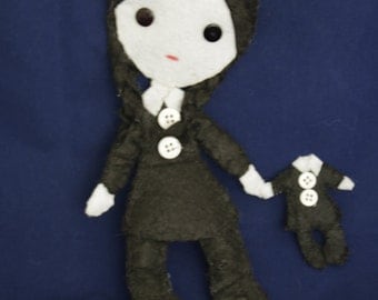 wednesday addams marie antoinette doll