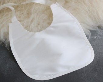 Silk Christening bib - Baptism bib - Christening accessories - Silk Bib - Baby bib - Girls bib - Boys bib - Blessing bib