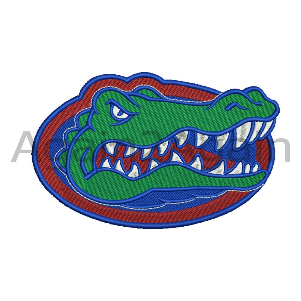 Florida Gators Logo Embroidery Designs 7 Sizes Football Logo