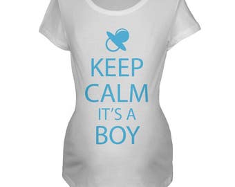 Items similar to Keep Calm & Carry On Maternity Tshirt on Etsy