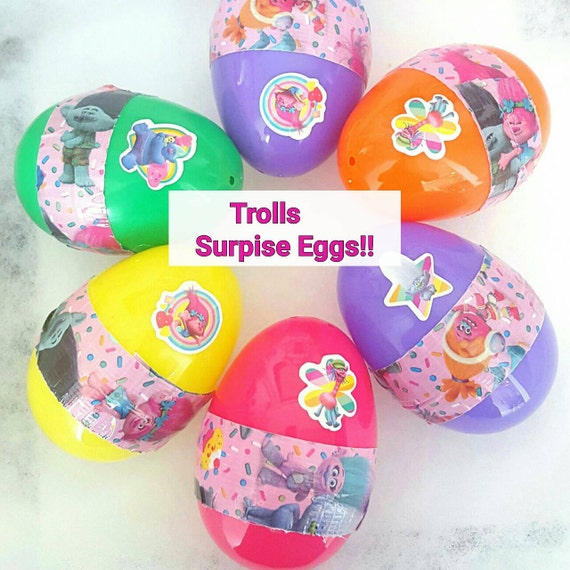 6 Trolls Surprise Eggs Chocolate Egg with Surprise Troll