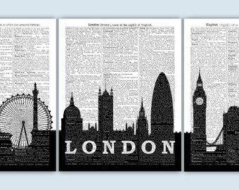 London Wall Art london cityscape | etsy London Wall Art london cityscape | etsy