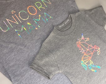Mommy and Me Outfit-Unicorn Shirts-Unicorn shirt-Mommy and me outfits-Unicorn baby shirt-Mum and baby t shirt-Mommy and me shirts-unicorn