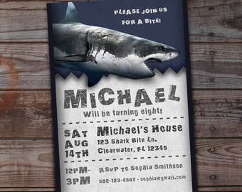 Shark birthday invitation, shark birthday invitations, shark birthday invites, shark birthday party, shark birthday, shark