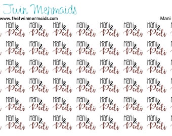 Mani and Pedi, Manicure, Pedicure Planner Stickers