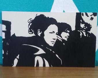 Outlander Claire et Jamie Fraser pochoir