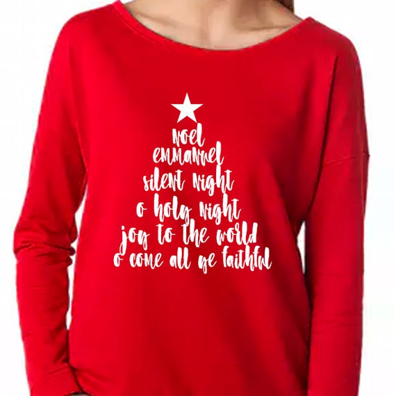 Christmas Carol Shirt, Christmas Christian Shirt, Noel Shirt, Christmas Songs Shirt