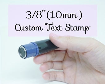 Tiny custom stamp, mini self-inking, small pre-inked stamp, personalized text, loyalty stamp, frequent shopper, reward stamp, round label