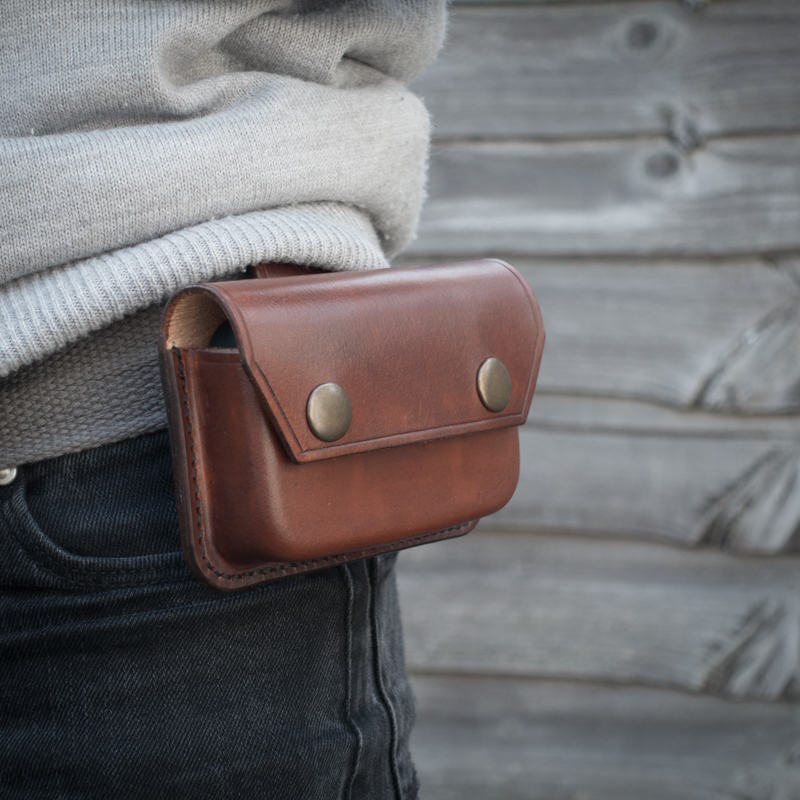 Leather Belt Pouch Leather Possibles Pouch Altoids Tin