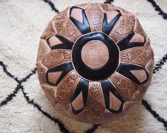 Moroccan pouf ottoman
