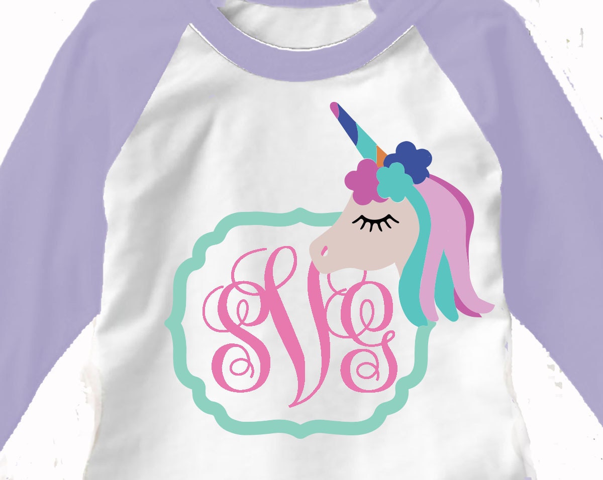 UNICORN svg, unicorn monogram svg, unicorn party shirt, svg, dxf, eps