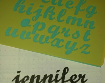 Alphabet #6 Stencil for bullet journal bujo planner bible art journaling