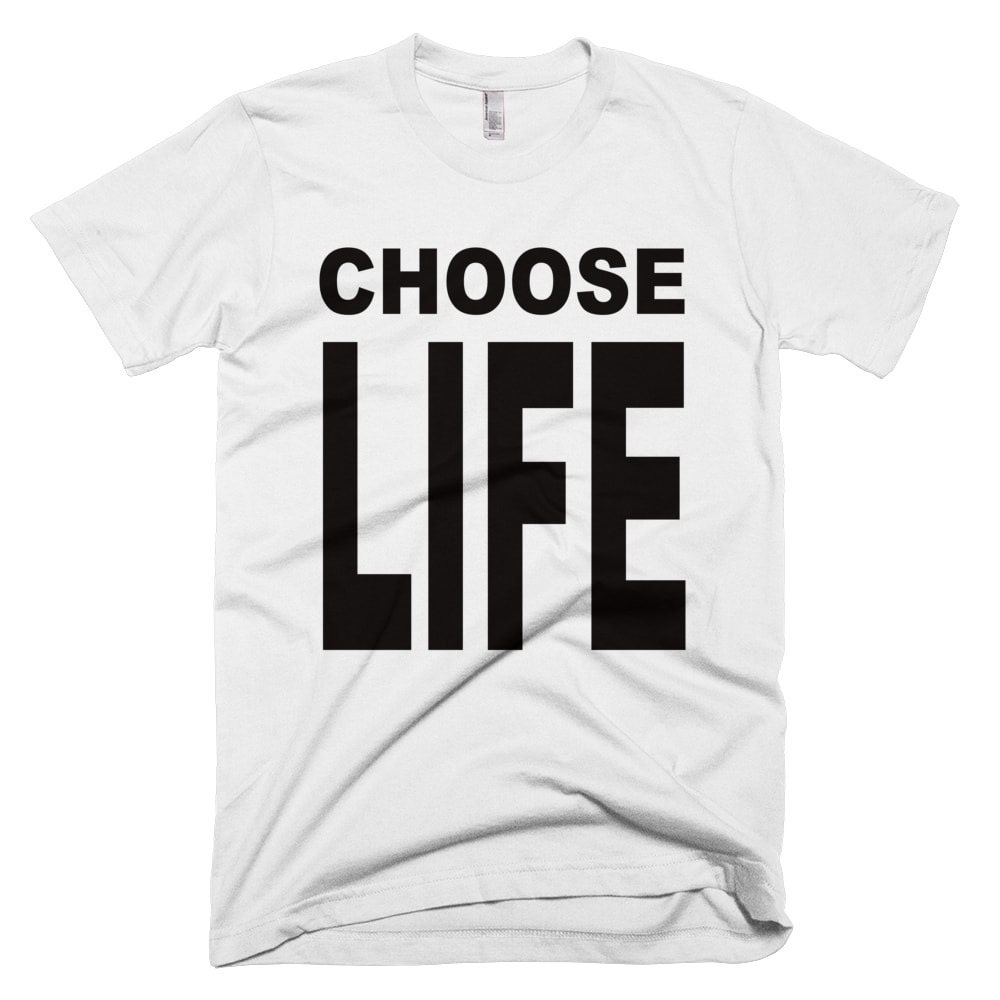 Choose Life T Shirt Wham Custom Hand Made George Michael 80s 5862