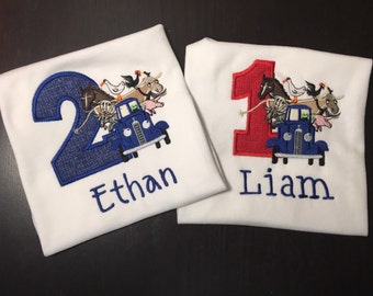 Little Blue Truck Inspired Birthday Shirt