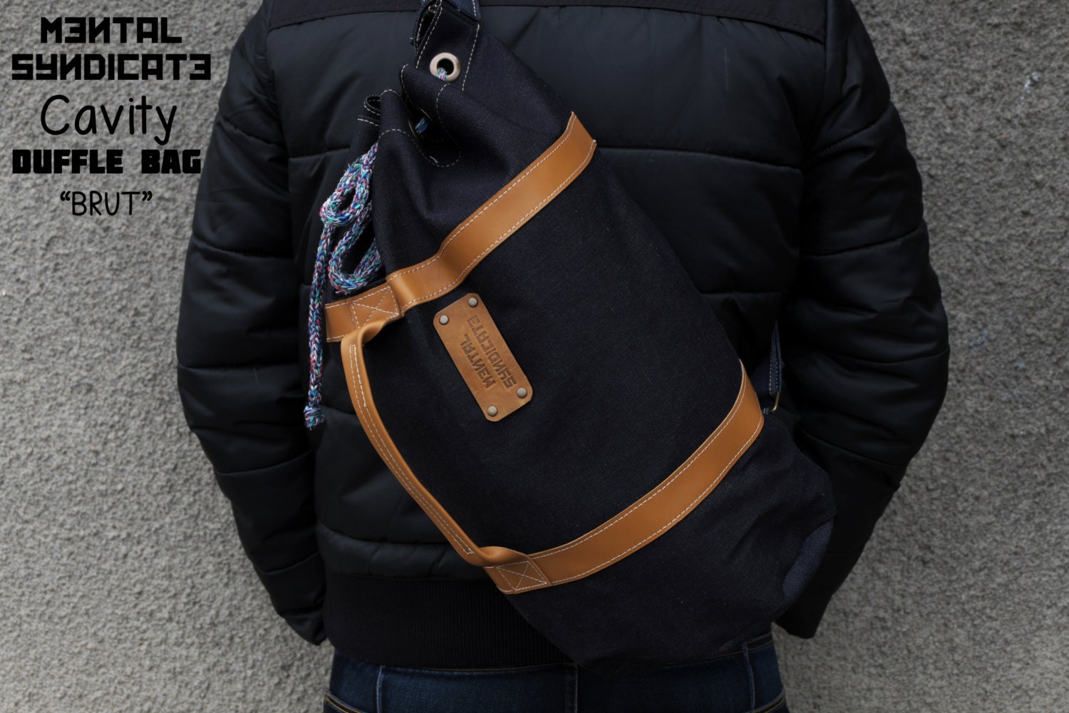 Denim Duffle Bag Selvedge Denim Bag
