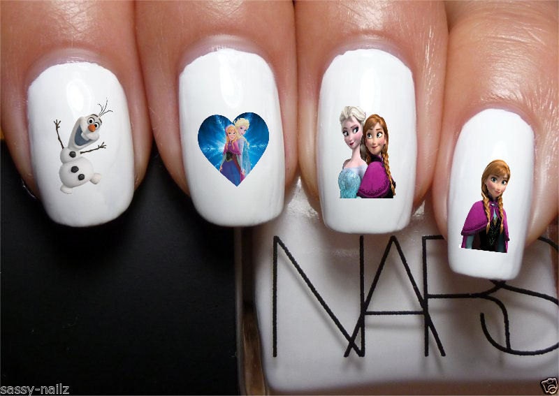 Nail Decals x 20 nail art set waterslide nail decals disney