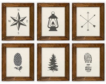 Woodland Boy Room Art, Woodland Nursery Art, Camping Boy Room Art, Nursery Camping Art, Woodland Prints. Camping Prints Boy. Rustic Nursery.