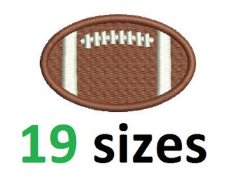 FOOTBALL Embroidery Design Rugby Ball Embroidery Design Fill Design Machine Embroidery Instant Download ER716F