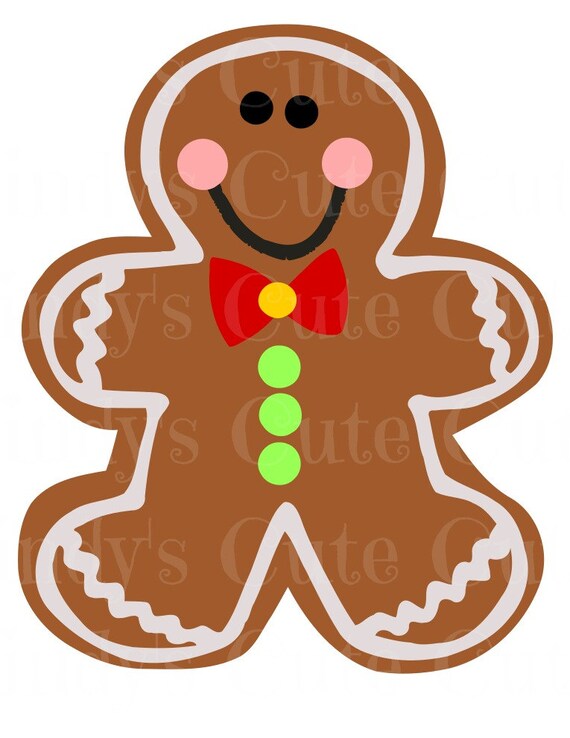 Download Gingerbread Boy Christmas Cuttable dxf eps png jpeg svg
