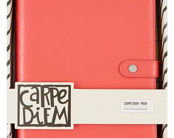 Carpe Diem Posh A5 Planner Binder Only - Coral