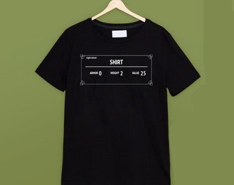 Skyrim 'Shirt' Black T Shirt