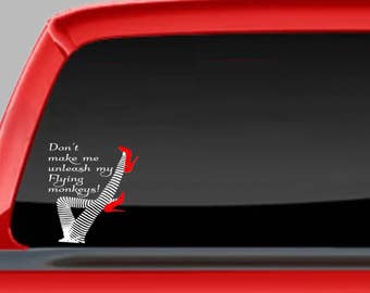 Wonderful Wizard of Oz Sticker, Wicked Witch Car Decal, Window Sticker, laptop Sticker, Witch, Wiccan