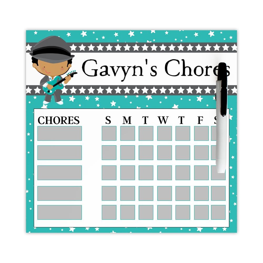 Chore chart for kids dry erase chore chart chore